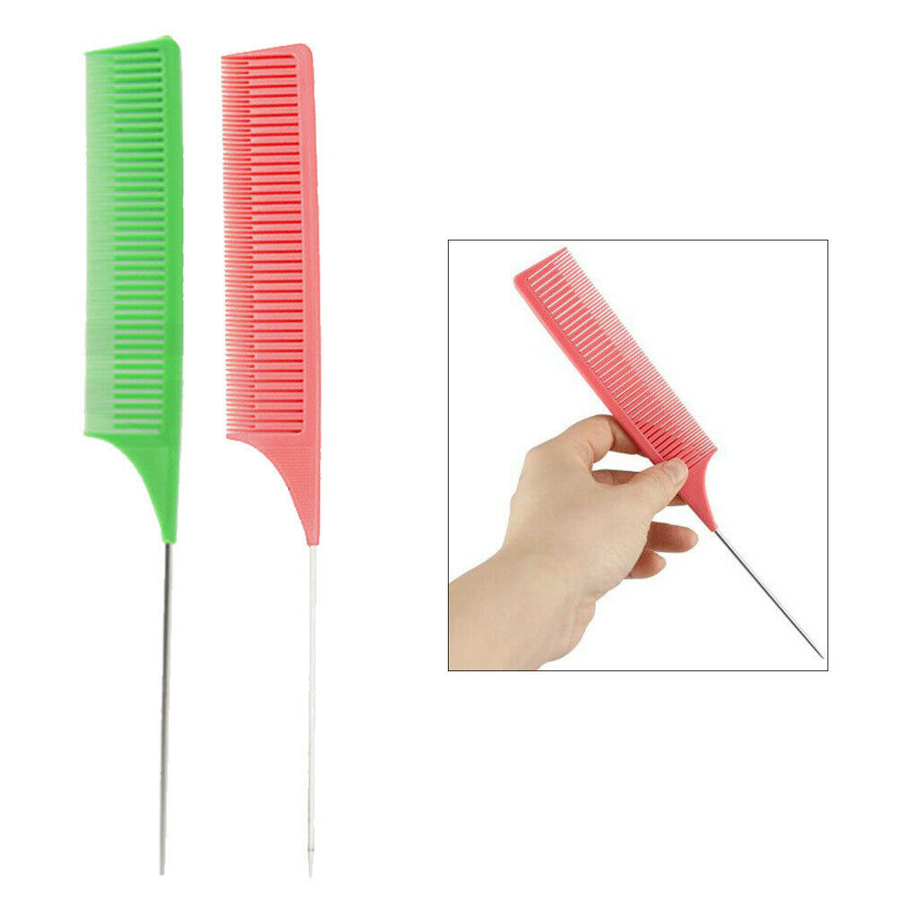 2Pcs/set Weaving Highlighting Foiling Hair Comb Highlight Styling Combs