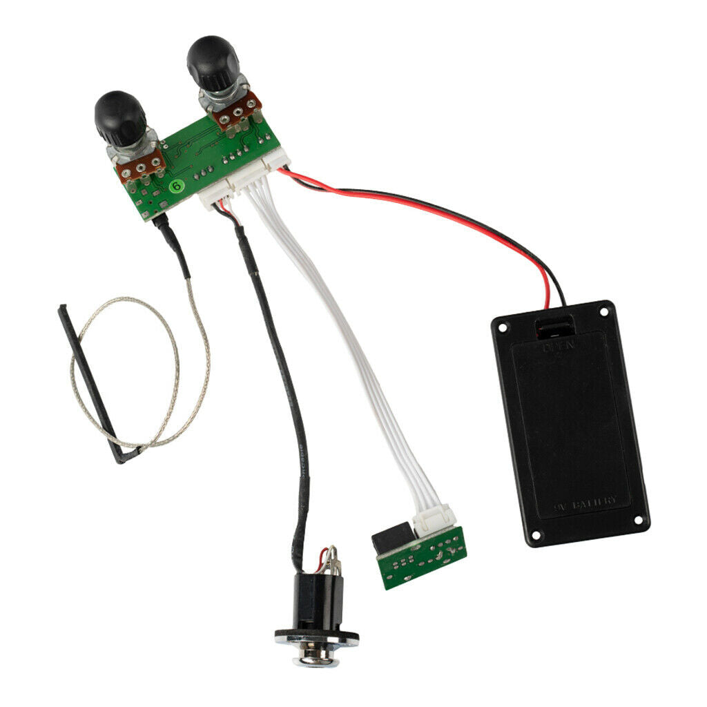 4 String Ukulele Pickup Amplifier Treble W/ 3.5mm   Connector For Ukulele