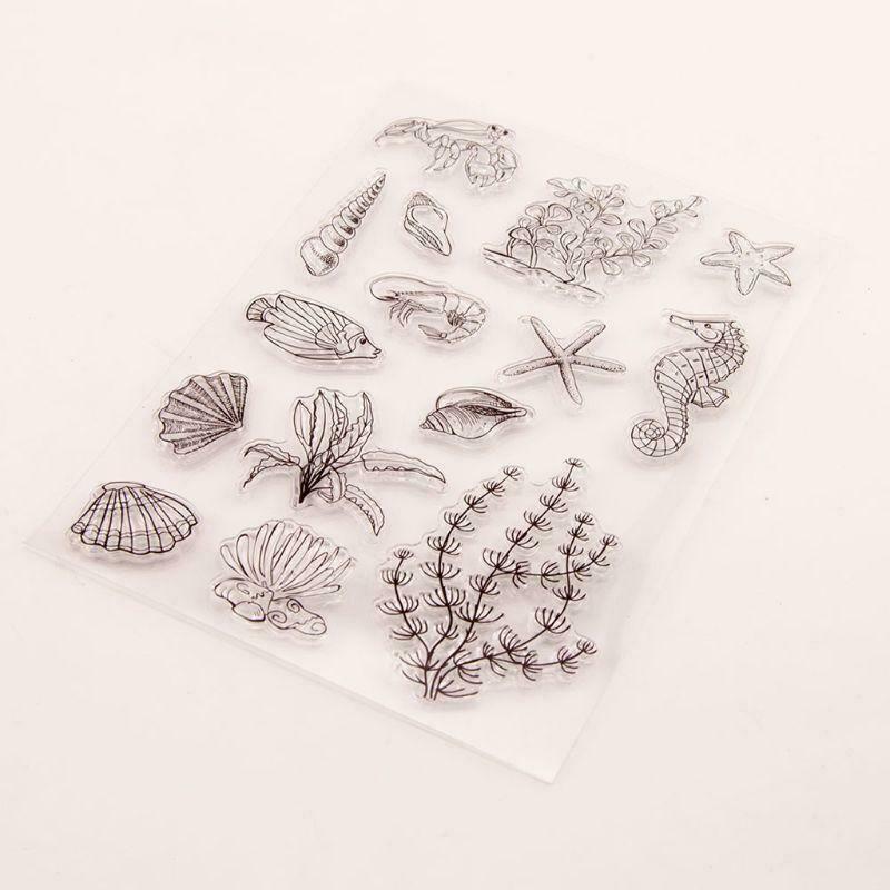 Shell Starfish Silicone Clear Seal Stamp DIY Scrapbooking Embossing Photo Album