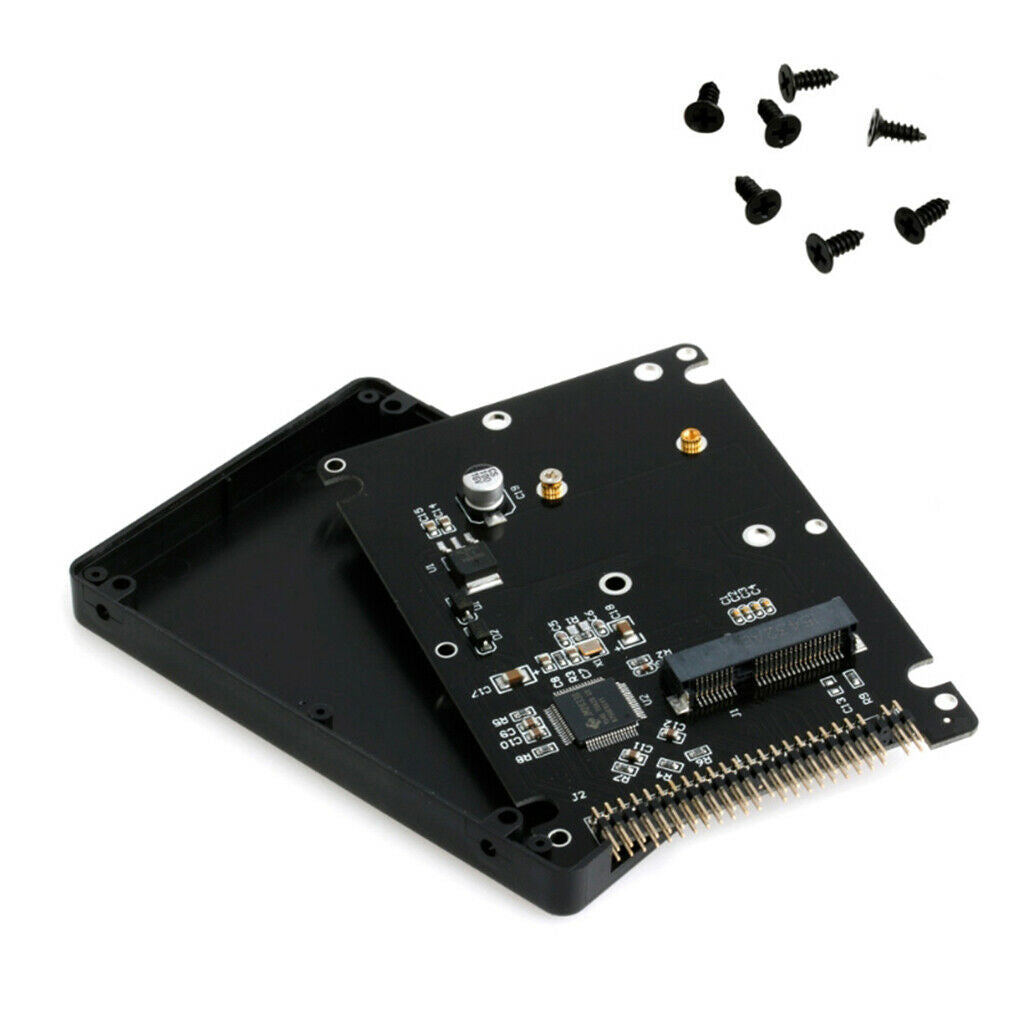 2 Pieces PCI-e mSATA SSD to IDE 2.5" 44pin Converter Adapter Card with Case
