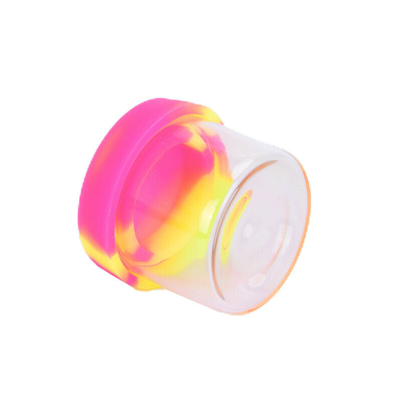 6ML Silicone Container Jar Glass Wax Oil Storage Lid Non-stick Mixed Col.l8