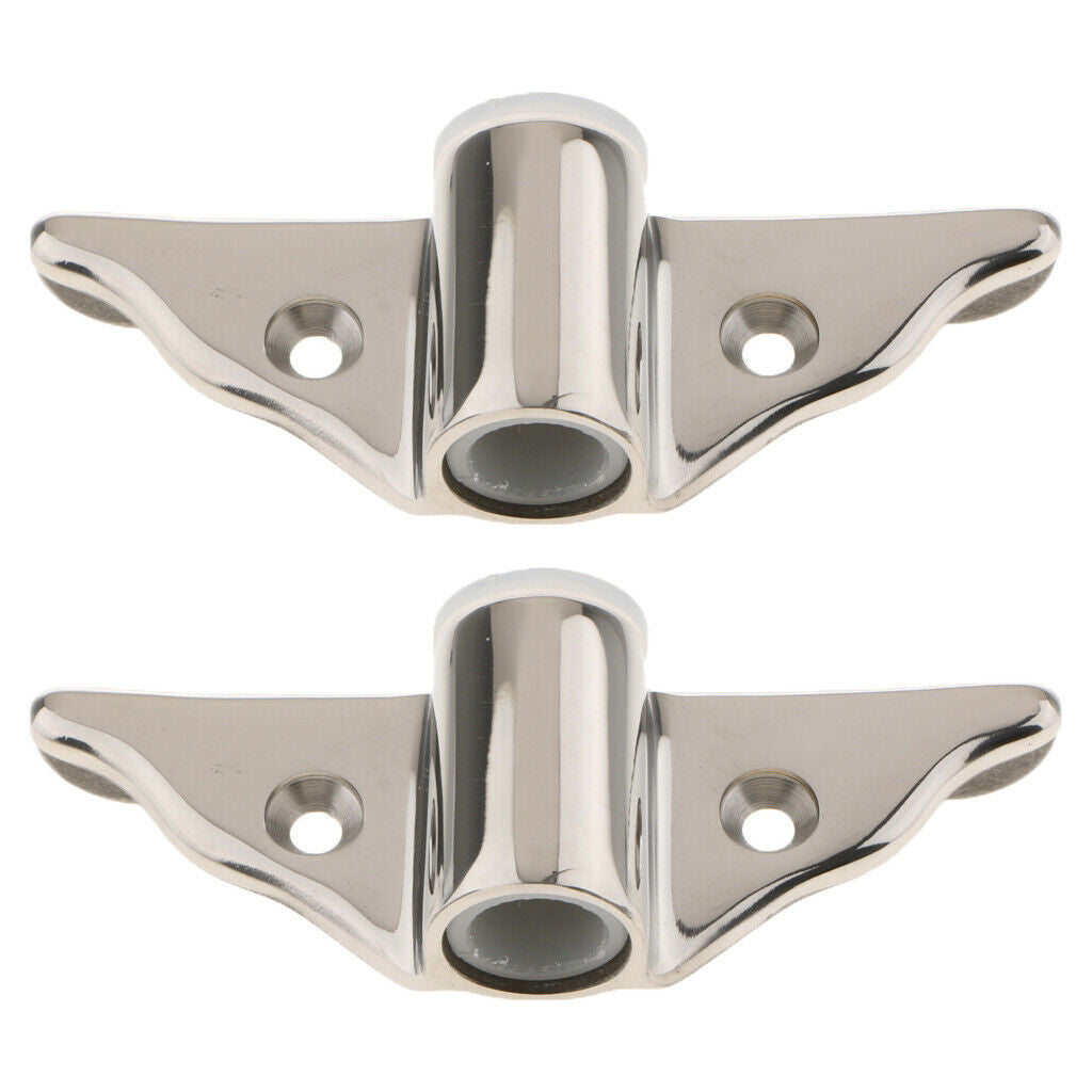 2 Pieces Stainless Steel 316 Marine Oarlock Sockets Universal For Boat