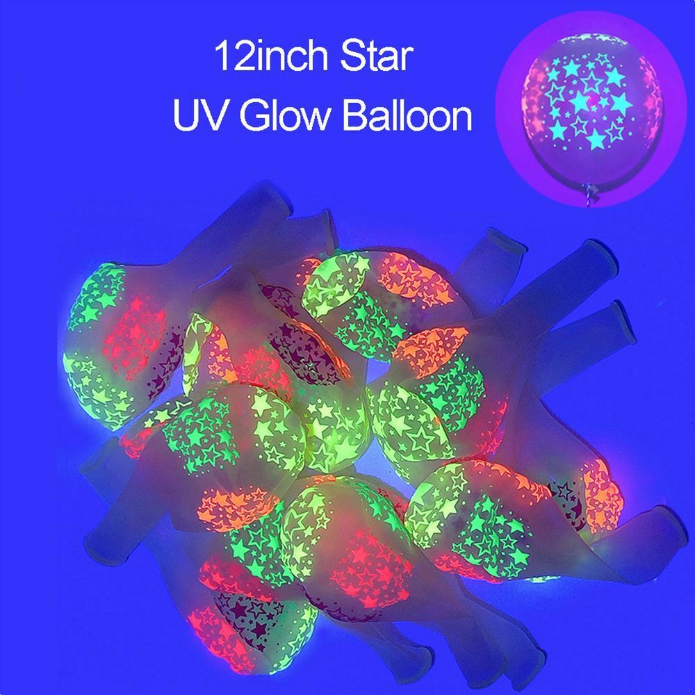 Supplies Latex Balloon Neon Glow Balloons Luminous Balloons UV Blacklight