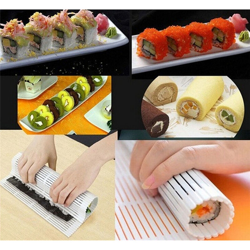 Practical Sushi Rolling Roller Plastic Material Mat Maker Kitchen DIY Ho.l8