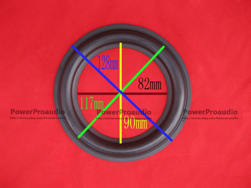 20 pieces 5 inch woofer / Bass SPEAKER RUBBER SURROUNDS -82mm/90mm/117mm/128mm