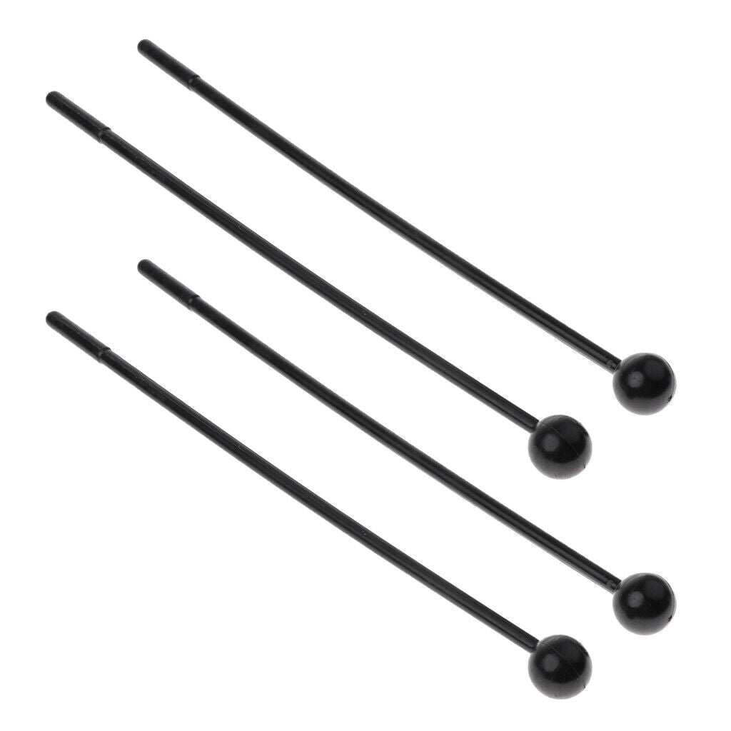 4Pcs Toddler Percussion Stick Instrument Parts Early Educational Gift Black