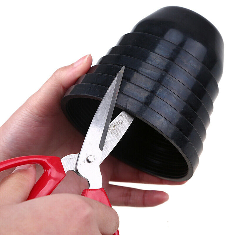 2pcs Rubber Seal Cap Dust Waterproof Housing Cover for LED HID Headlight Black
