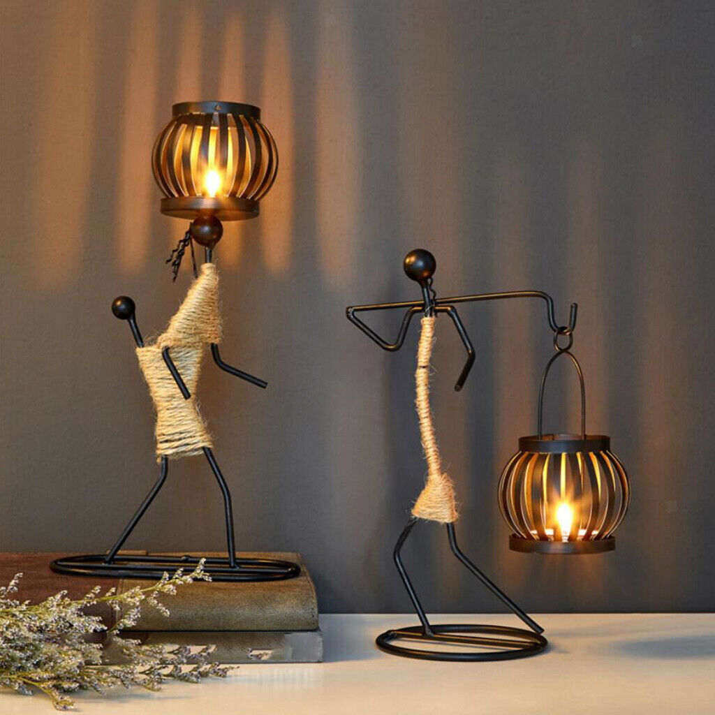 Metal Candlestick Holder Wedding Candle Holder Home Decoration 17x10x23.8CM