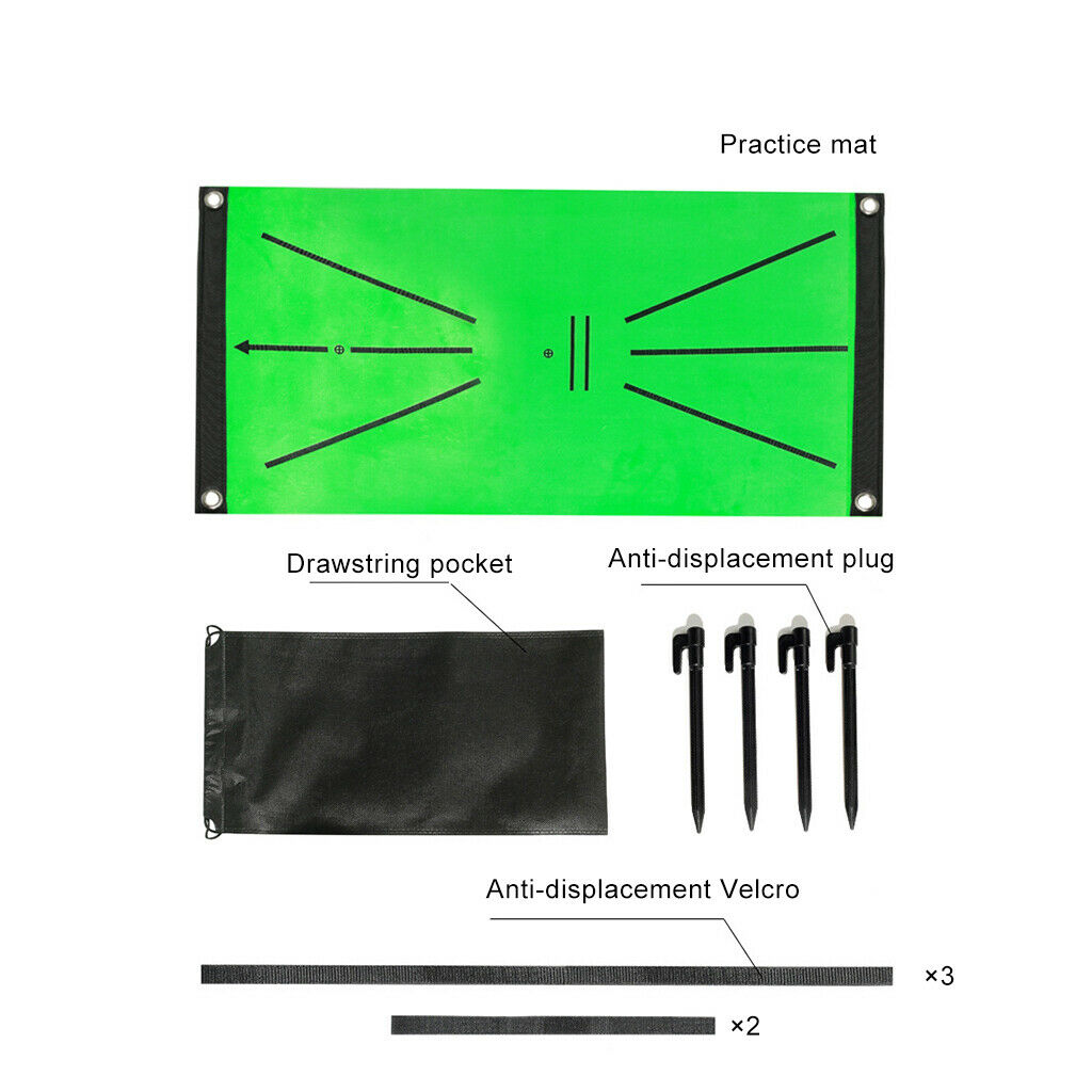 Portable Golf Training Mat 30x60cm Swing Correct Rug Direction Guide Mats