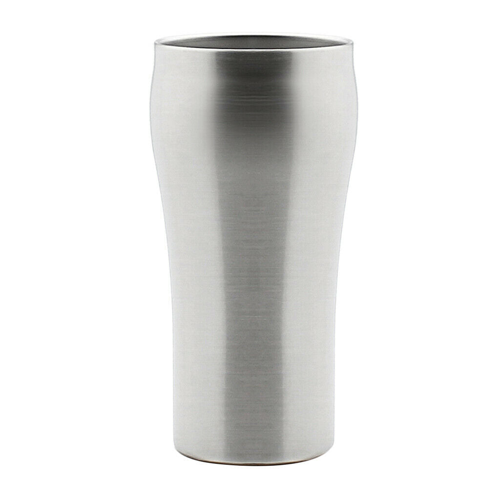 Double Wall Insulated Stainless Steel Tumbler Metal Drinking Cup Mug 400ml