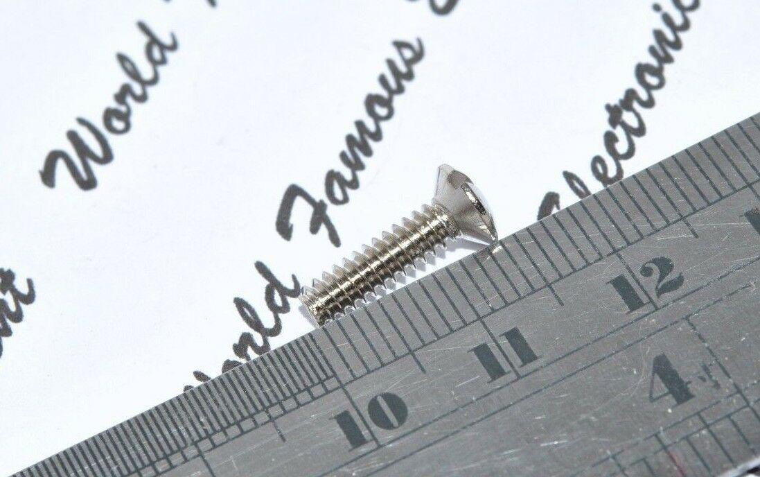 10pcs - #6-32x1/2" (12.7mm) Nickel-Plated Copper Wallplate Screw