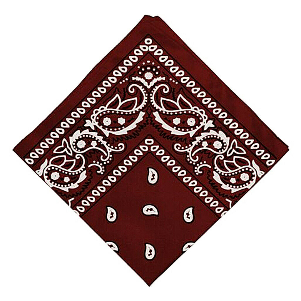 14 Pcs Unisex Paisley Print Bandana Head Wrap Neck Scarf Wristband Kerchief