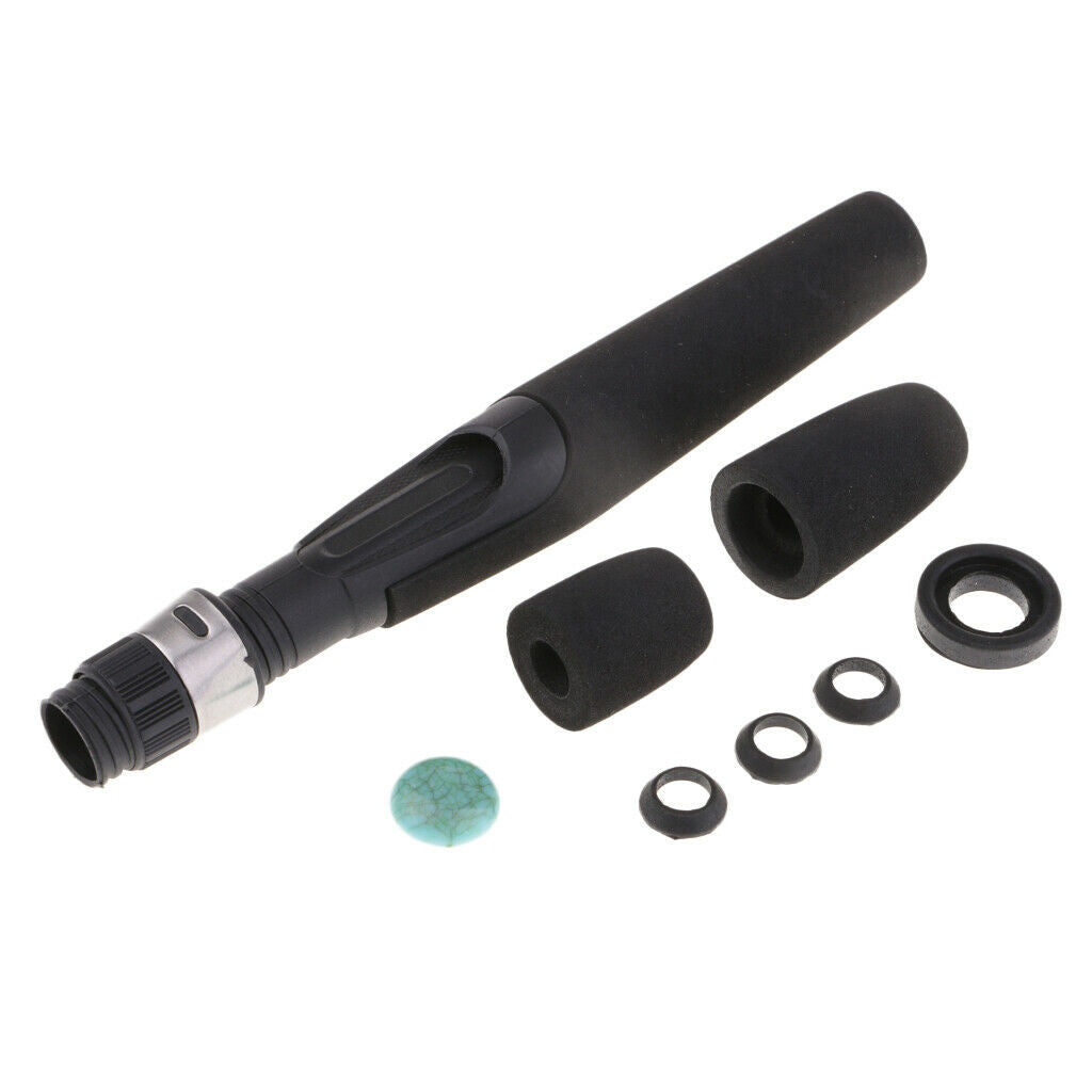 Black Foam EVA  Fishing Rod Handle Kit Long Rod Building Split Grips