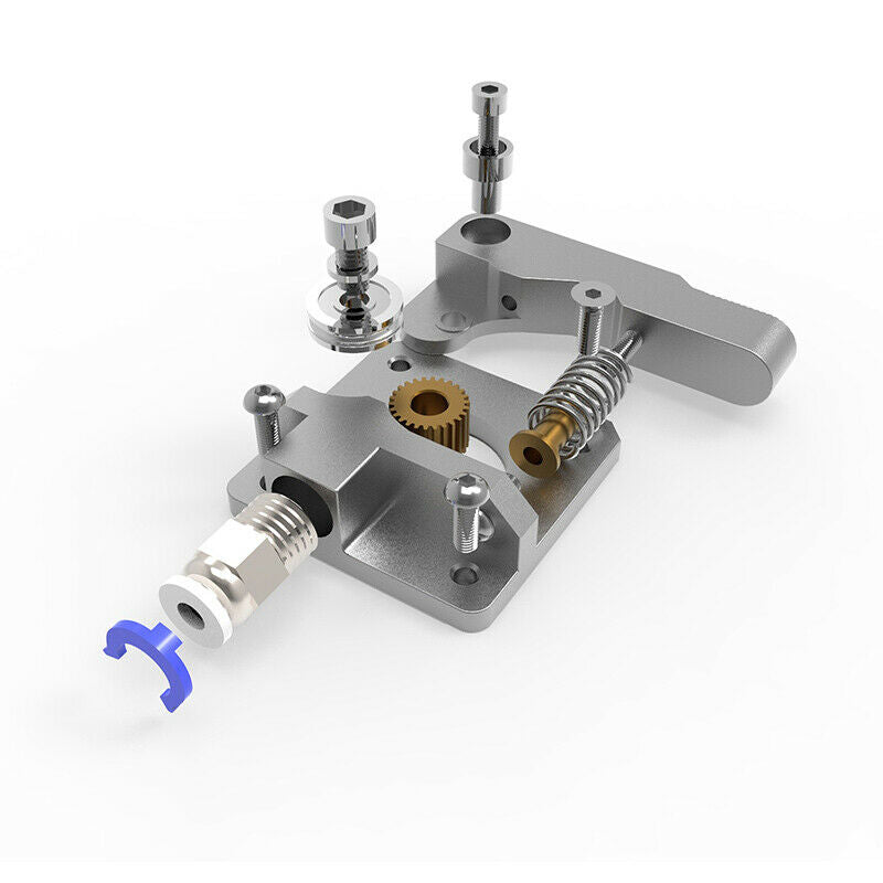 Mk8 Grey Extruder Aluminum Upgrade Dual Gear for Extruder CR10 CR-10S PRO 1.BDA