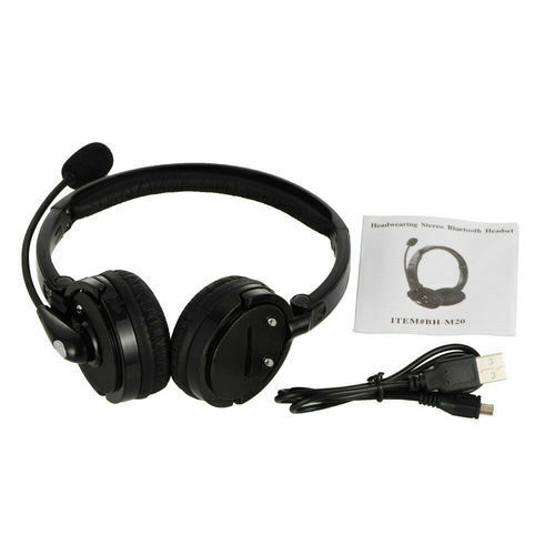 Noise Cancelling Headphone Wireless Bluetooth Headset With Boom Mic for Trucker