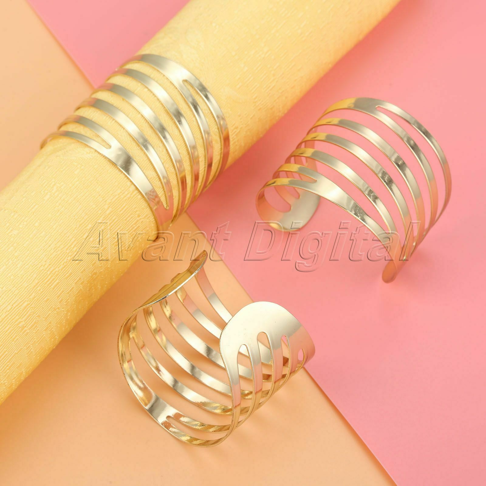 6Pcs European Style Napkin Rings Dinner Table Decor Wedding Serviette Holders