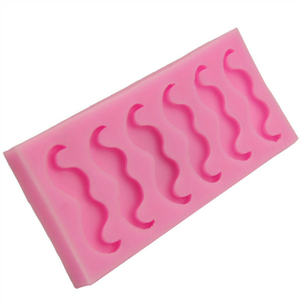 Beard Mustache Candy Silicone Fondant Mold Sugar Craft Christmas Cake Dec.l8