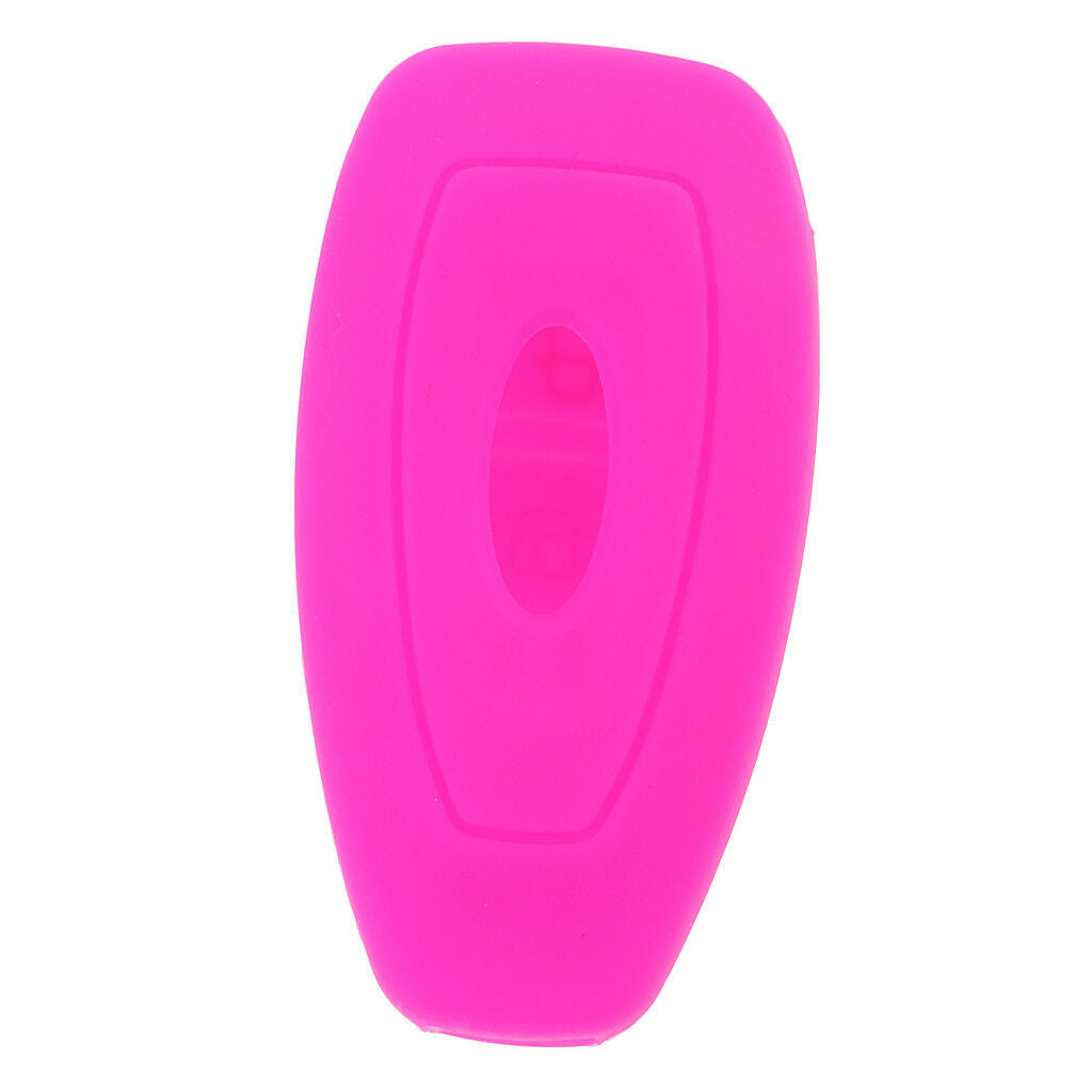 Blue+Rose Silicone Keyless Car Key Fob Case for Ford Fiesta Focus Mondeo