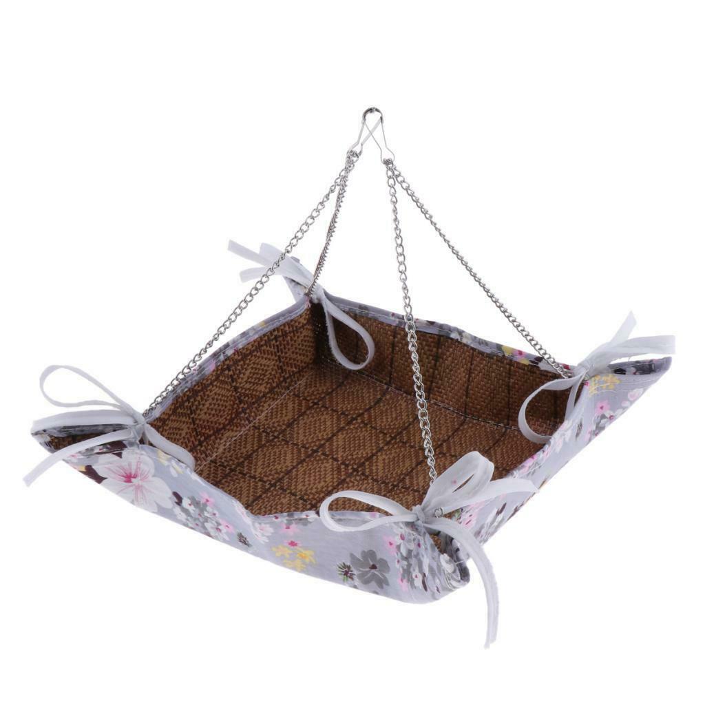 Hamster Gerbil Squirrel Guinea Pig Hammock Hanging Bed Summer Cool 12"x12"