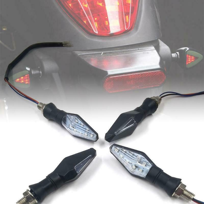 Motorcycle 12LED Two-color Turn Singal Lights 4Pcs for Bike Scooter Waterproof