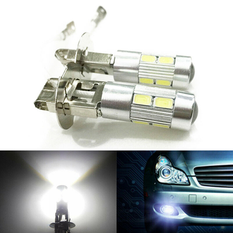 2PCS Beam Bulb Car Driving Fog Light White 12V H3 10-SMD 5630 LED Light  O Tt