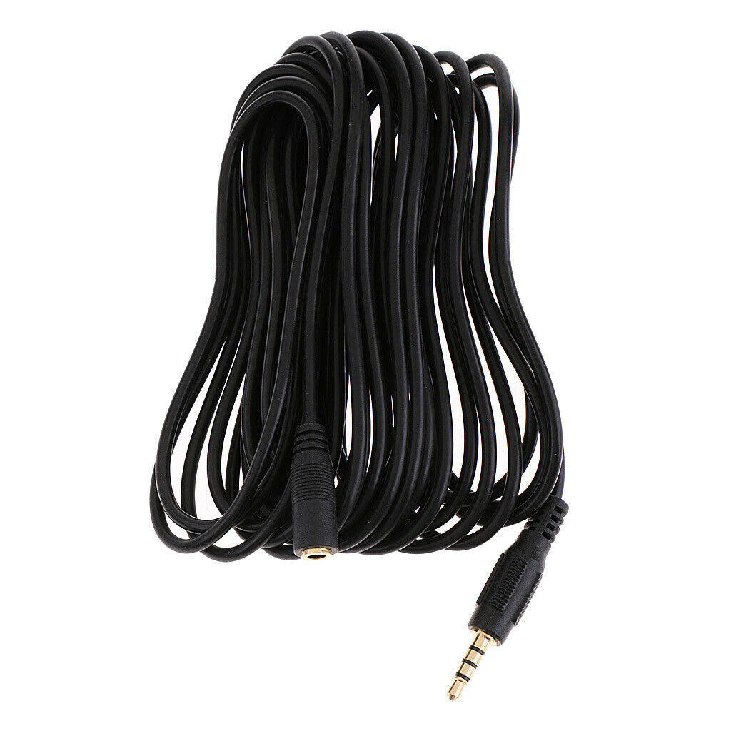 6m Long Microphone Headphone 3.5mm Male To Female Audio Aux Extension Cord