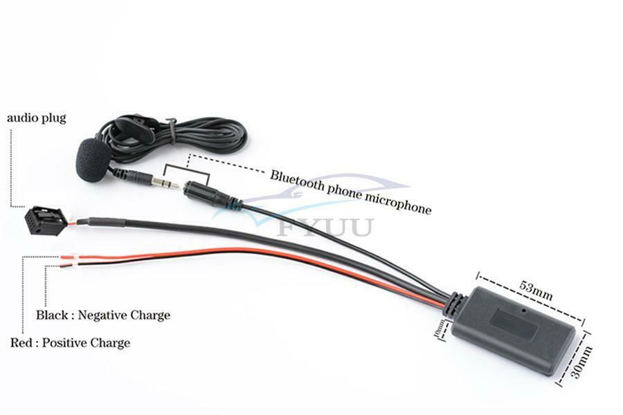1x Car Aux Auxiliary Bluetooth 5.0 Adapter For BMW X3 X5 Z4 E83 E85 E86 E39 E53