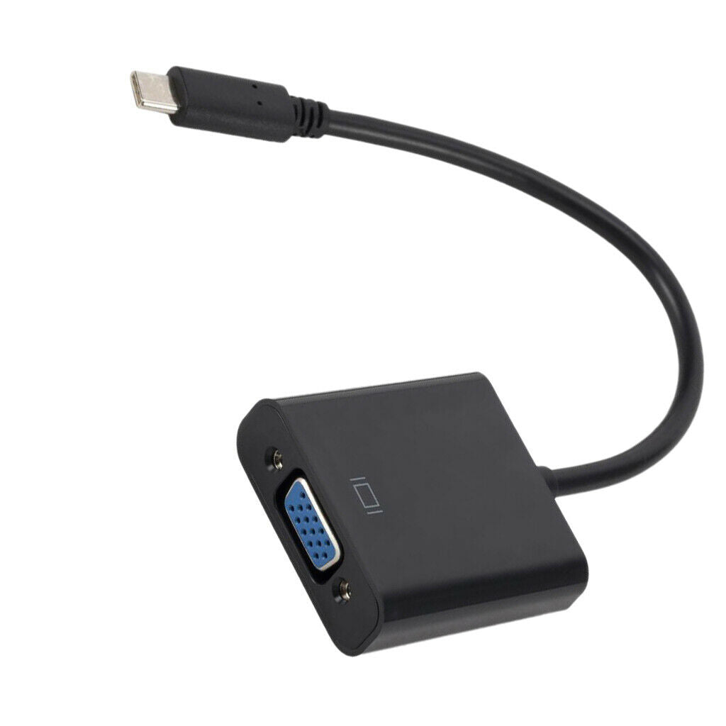 USB 3.1 Type-C to VGA Display Adapter Cable Support  /Vista/7/8/10