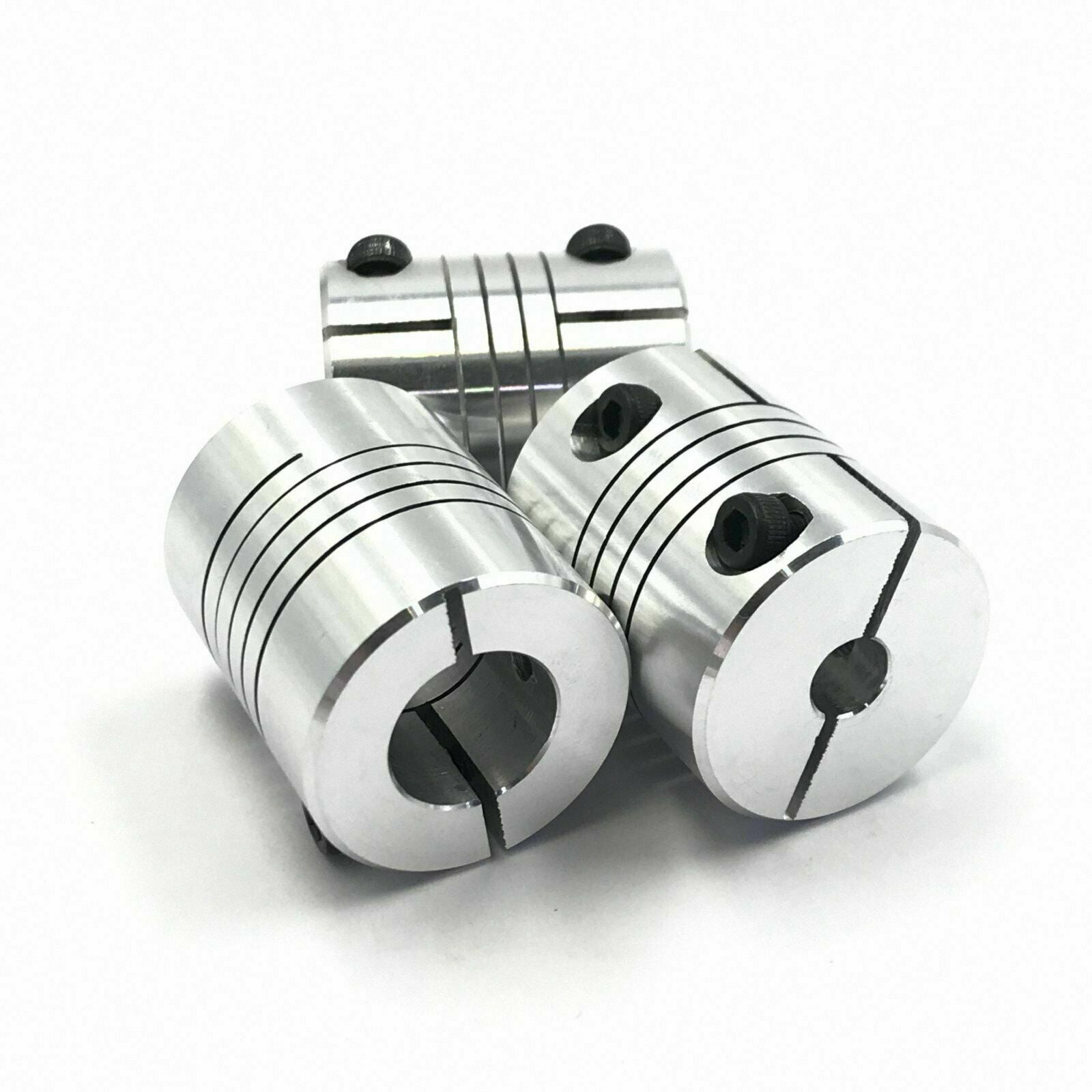 3pcs 8 x 8mm Flexible Shaft Coupling Stepper Motor Coupler Connector D20 L25
