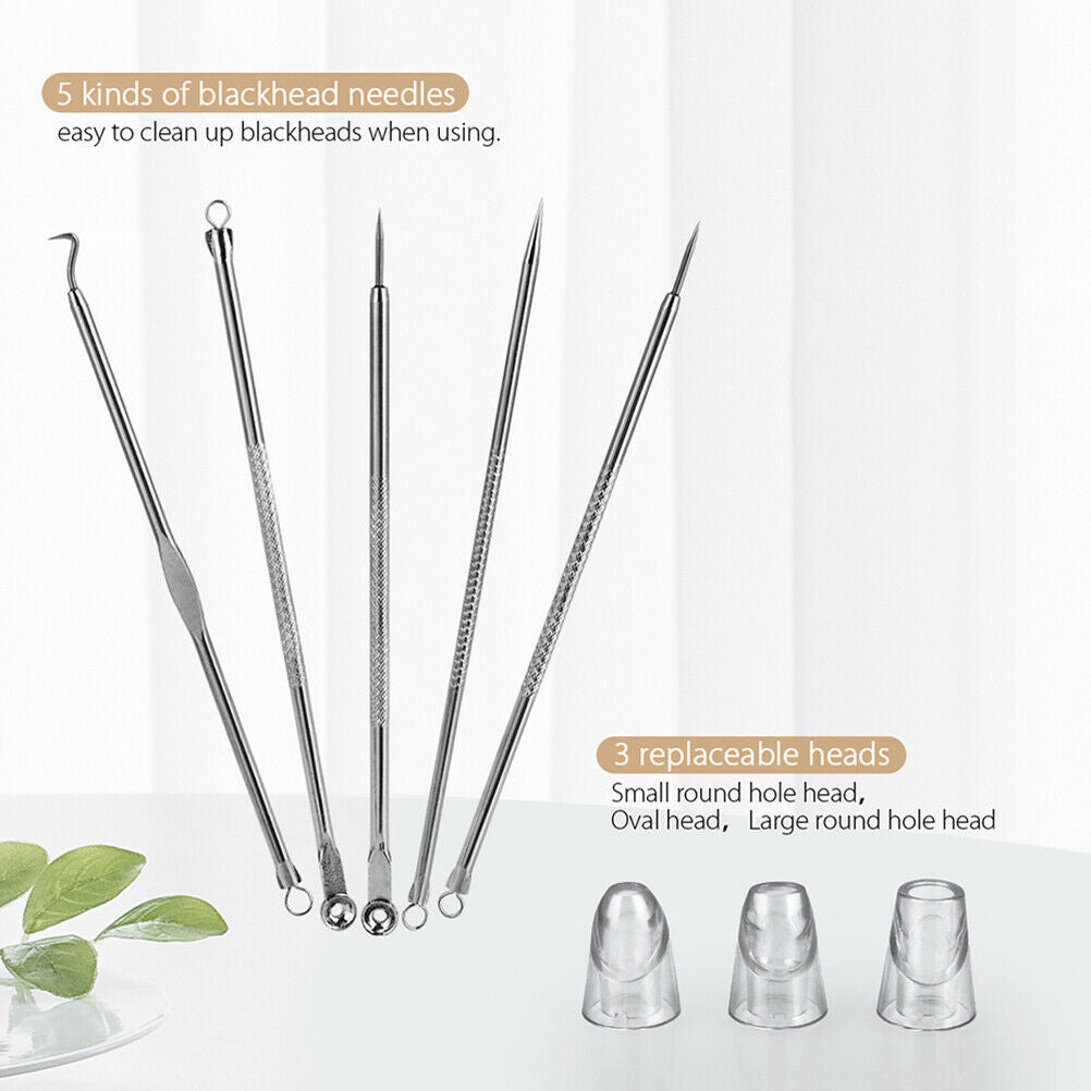 Blackhead Remover Vacuum Pimple Extractor Acne Removal Kit Face Cleaner Care