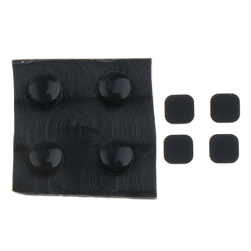 8 Pieces Replacement Rubber Feet Screw Cover for   3DS LL XL - Black