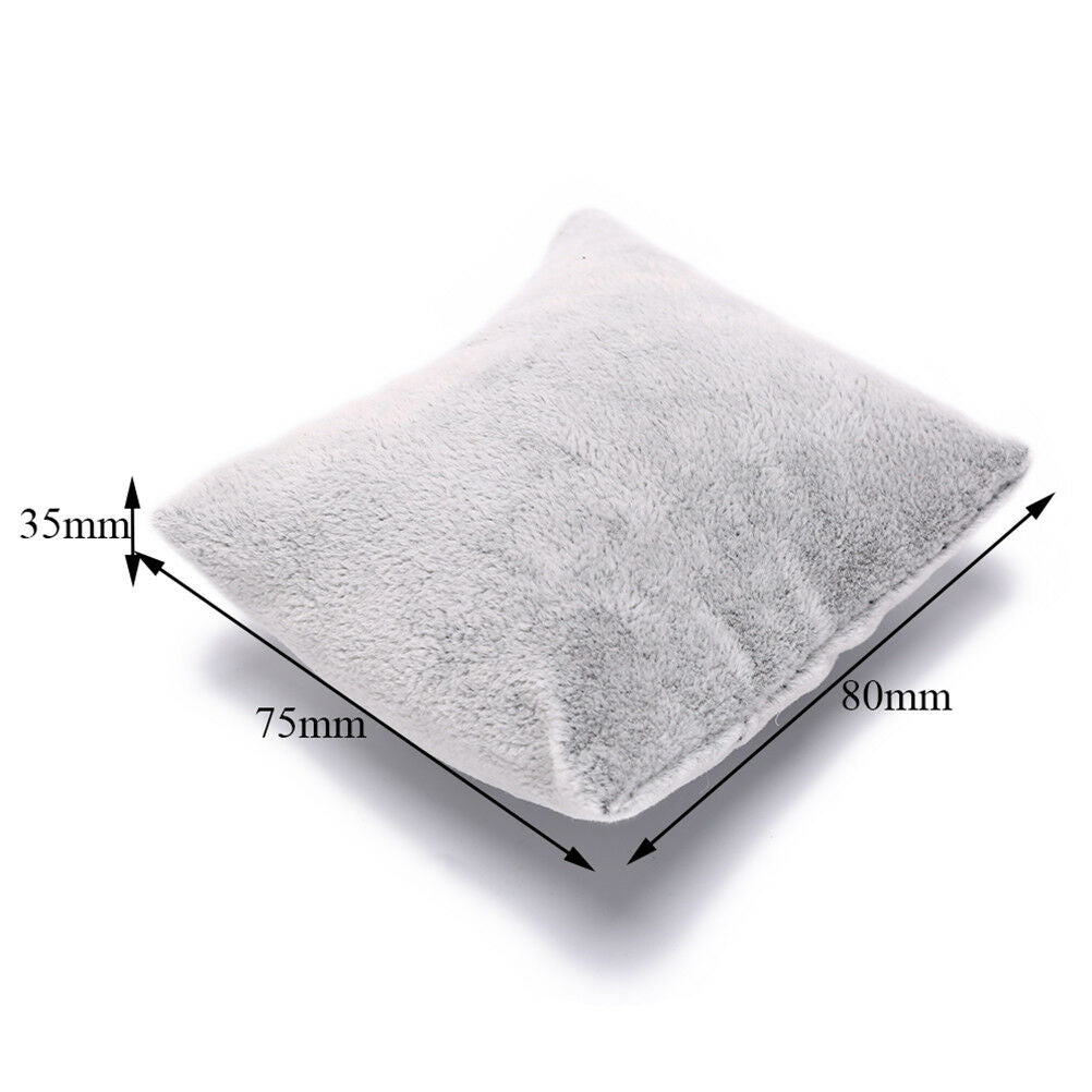 set of 5 grey velvet watch bracelet pillows cushions for case box display Z TL