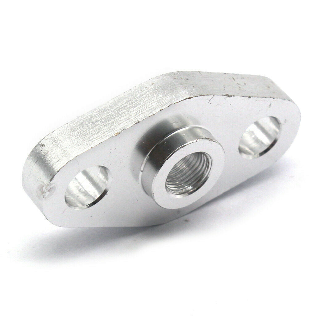 Billet Oil Drain Feed Inlet Flange Gasket AN Fitting T3 T35/T4 T04 T70