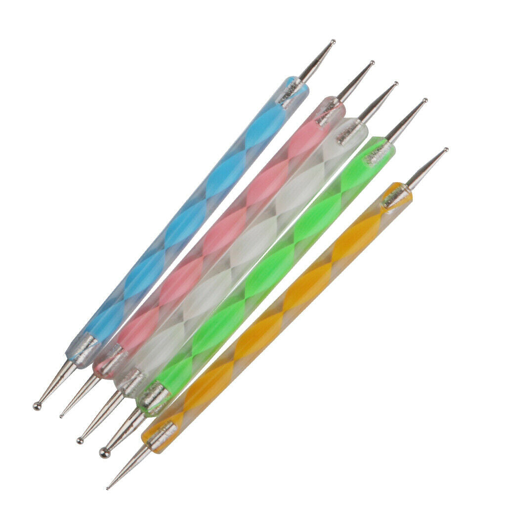 MagiDeal Nail Art Painting Brush Nail Dotting Drawing Polish Pen Set 20pcs