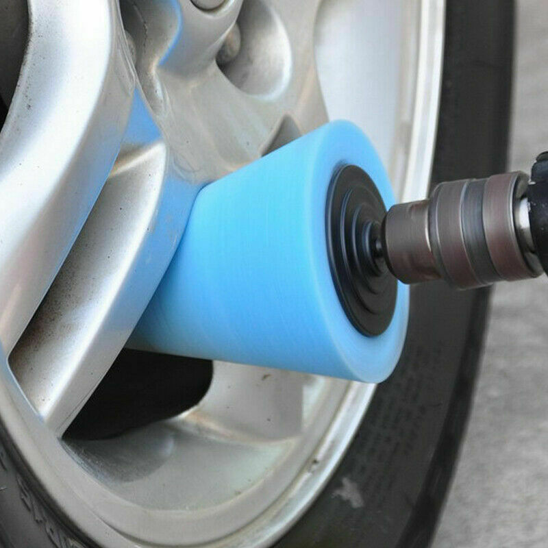 Car Wheel Hub Foam Sponge Burnishing Polishing Cone Shaped Buffing Pads Advanced