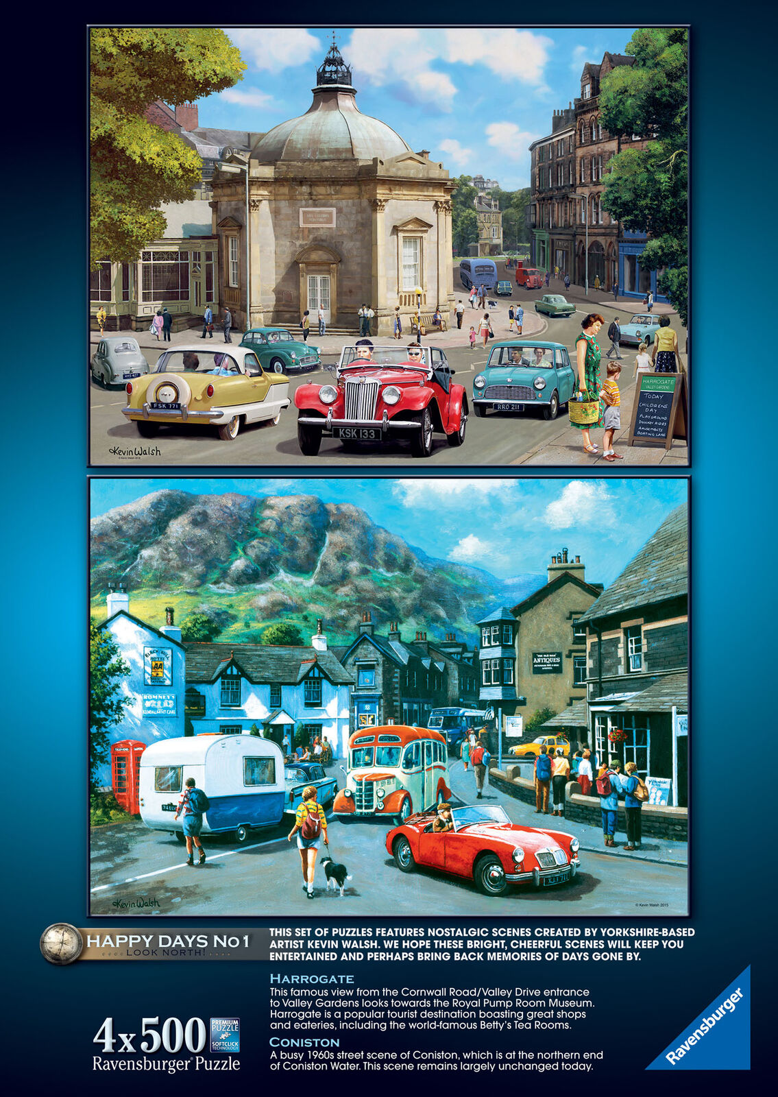 15032 Ravensburger Happy Days No 1, Look North! Jigsaw Puzzle inc 4 x 500 Pieces