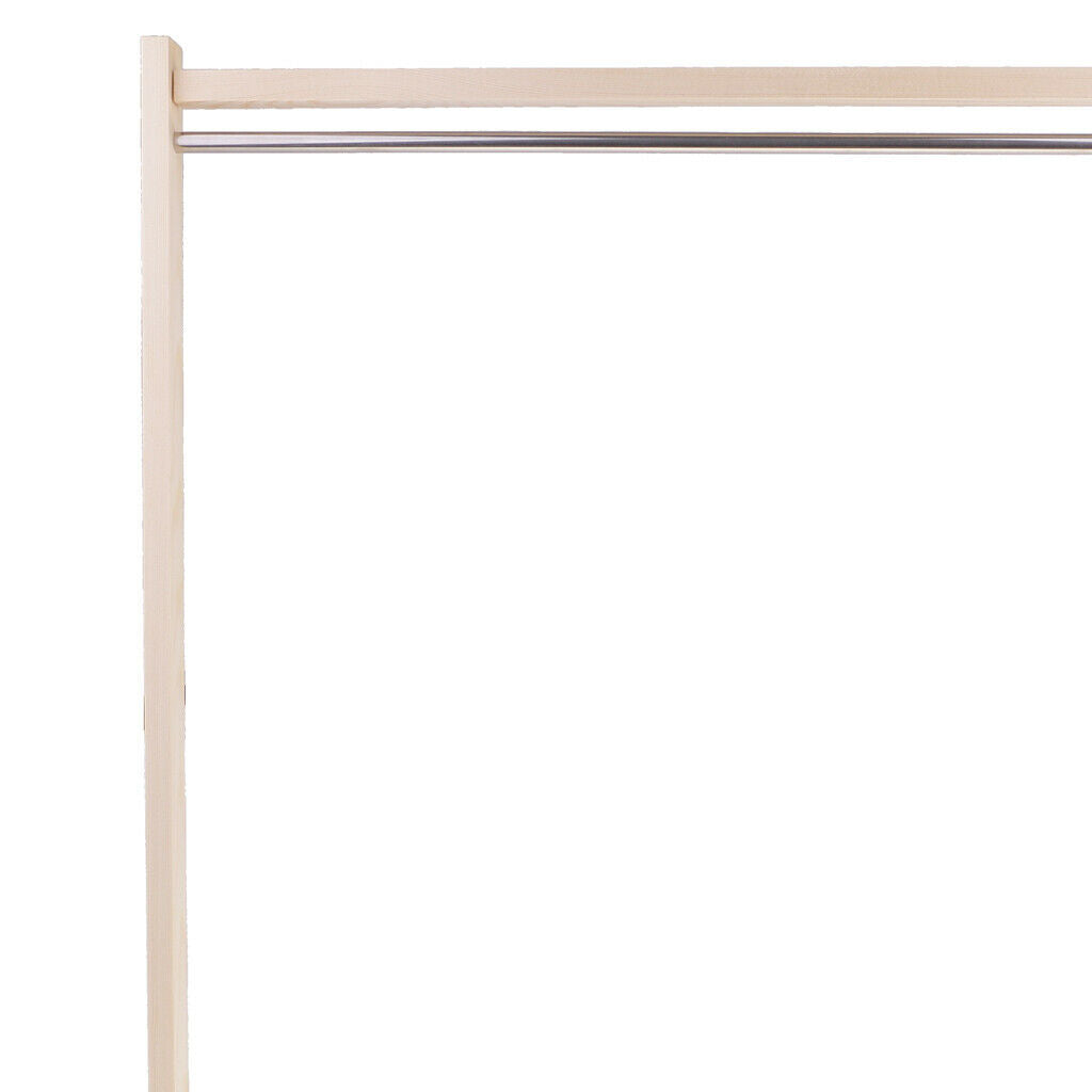 Wooden coat rack coat rack clothes rail & 10 metal hooks