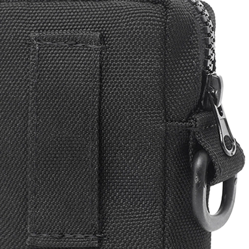 2Pcs Outdoor Compact Molle Belt Pouch Utility Pouch Accessory Bags - Black