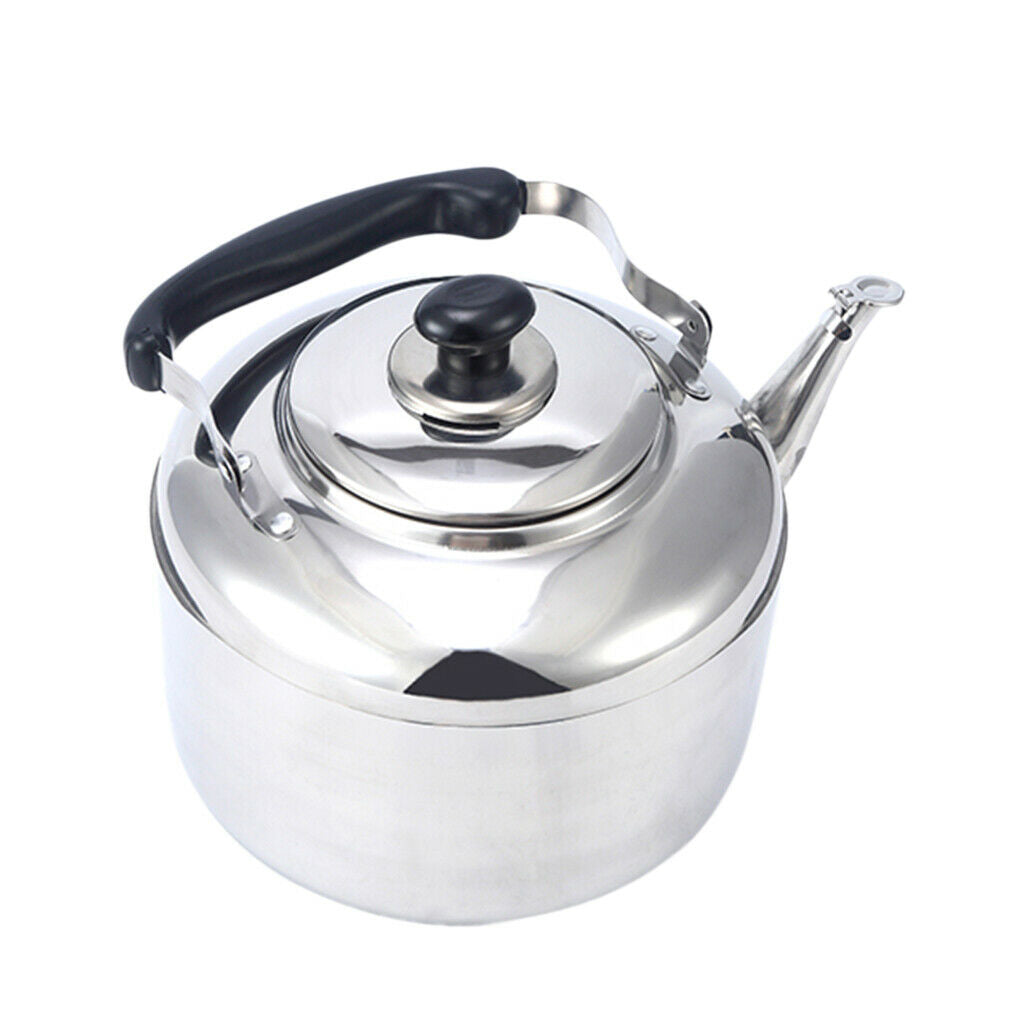 2x Stainless Steel Whistling Tea Kettle Coffee Kitchen Stovetop Induction 4L