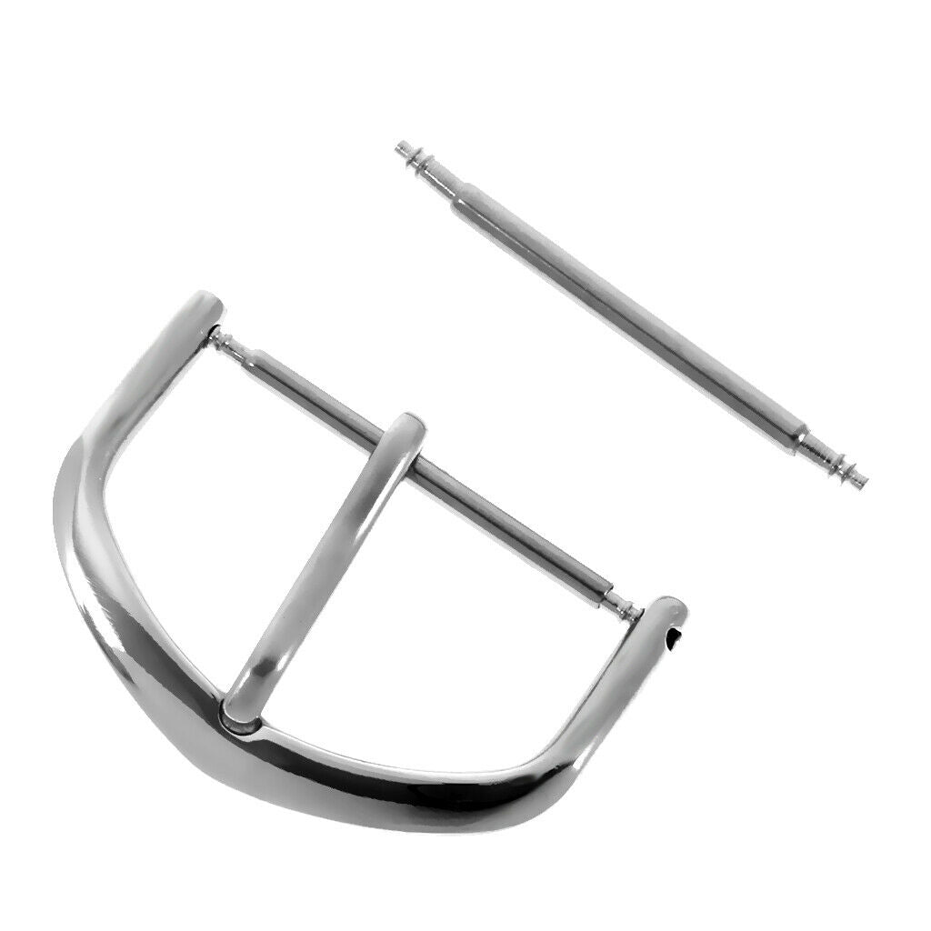 3 Pieces/ Lot Watch Band Parts Pin Buckle Stainless Steel Replacement Clasp