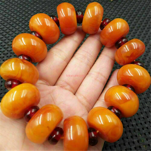 Fashion old beaded bracelet amber bracelet beeswax thin bracelet A++