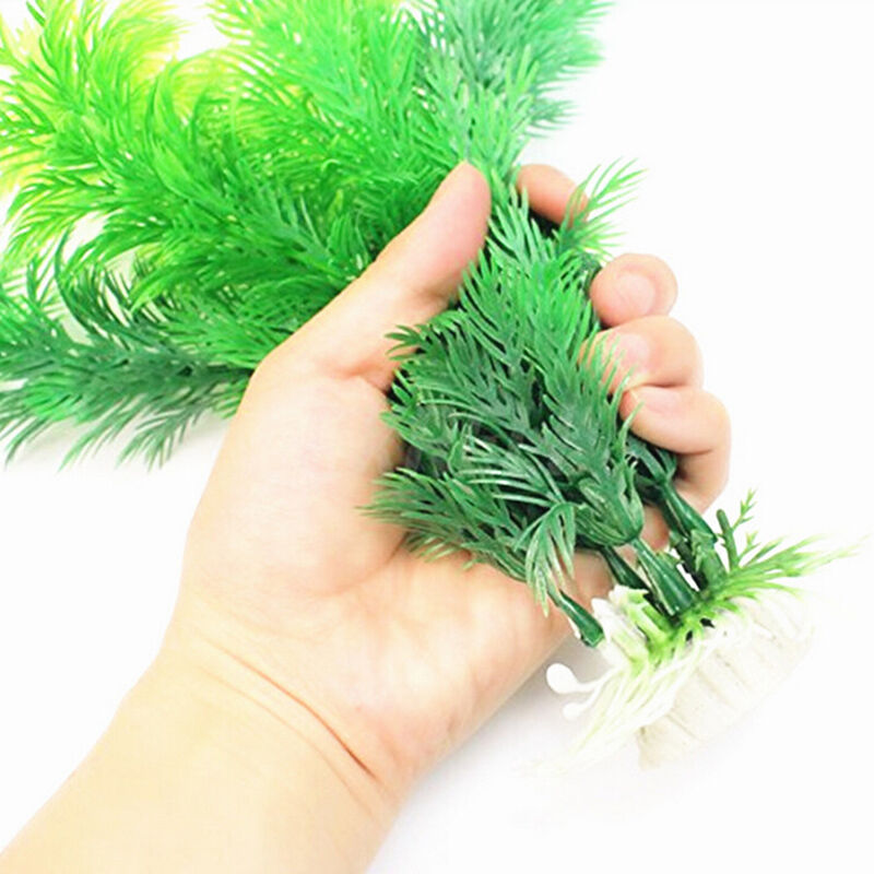 30cm High Artificial Fish Tank Water Plants Aquarium Decor Ornament Plast.l8