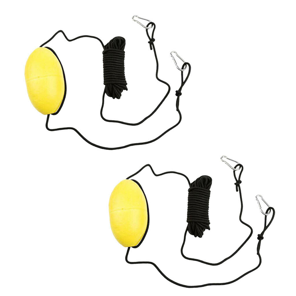 2 Pieces Kayak  Anchor Tow Rope Tow Line EVA Buoy
