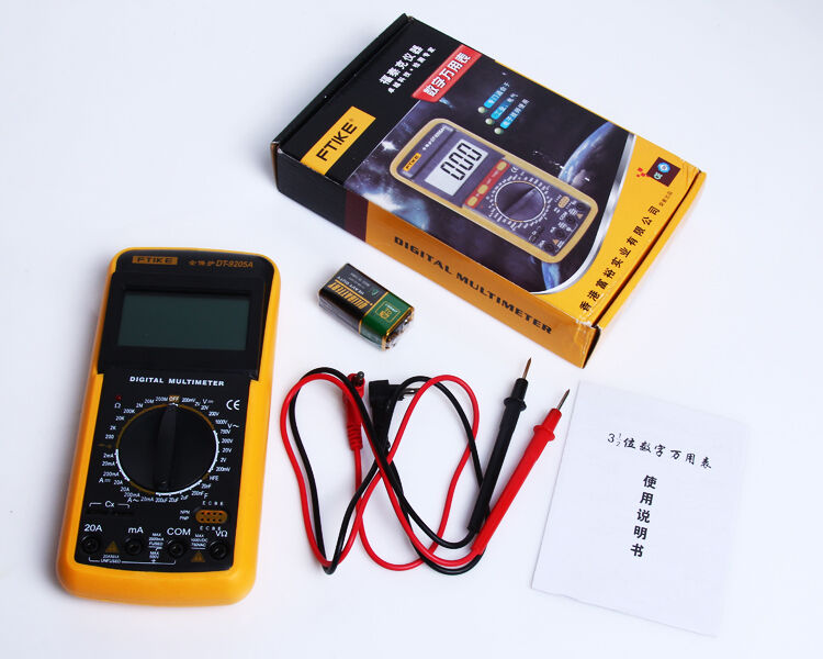 3 1/2Digital LCD multimeter tester Voltmeter Ammeter AC DC Data Hold Function