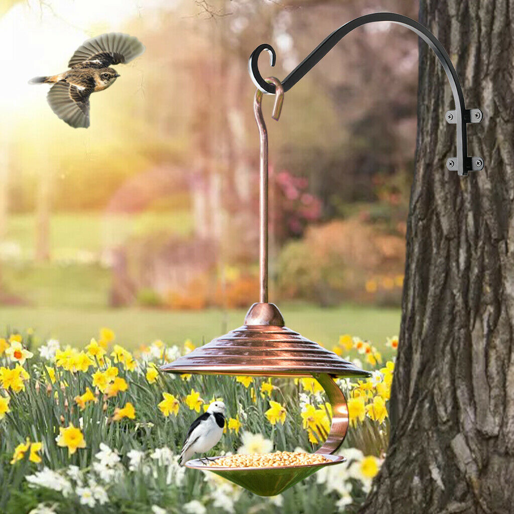 2-pack Hanging Plant Bracket Hangers Hooks Garden Rust-Resistant S-shaped