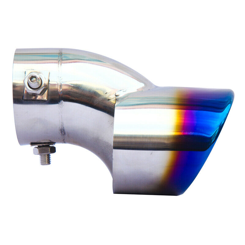 Car 63mm inlet Roasted Exhaust Tip Tail Pipe Muffler Stainless Steel  End Pipe