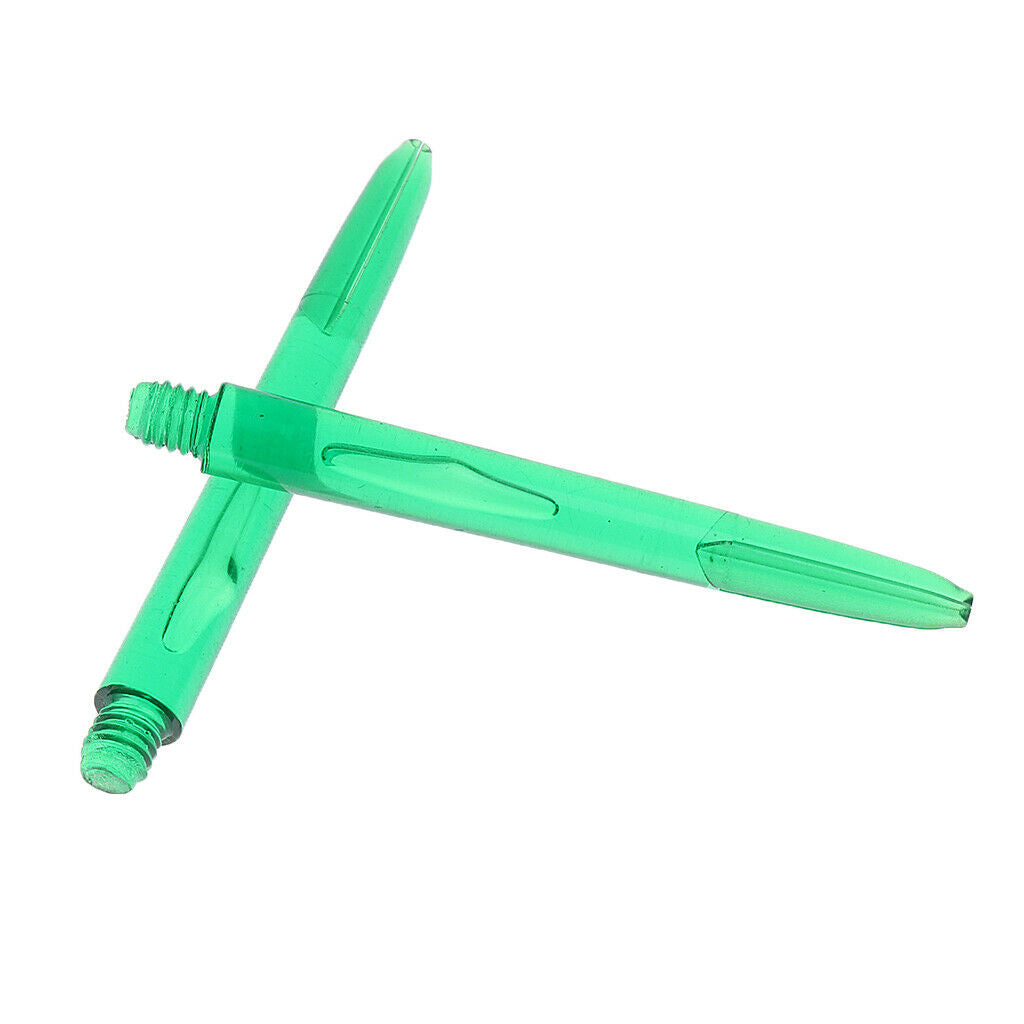 30 Pieces Universal Plastic 2BA Dart Shafts Replacement Dart Stems Green