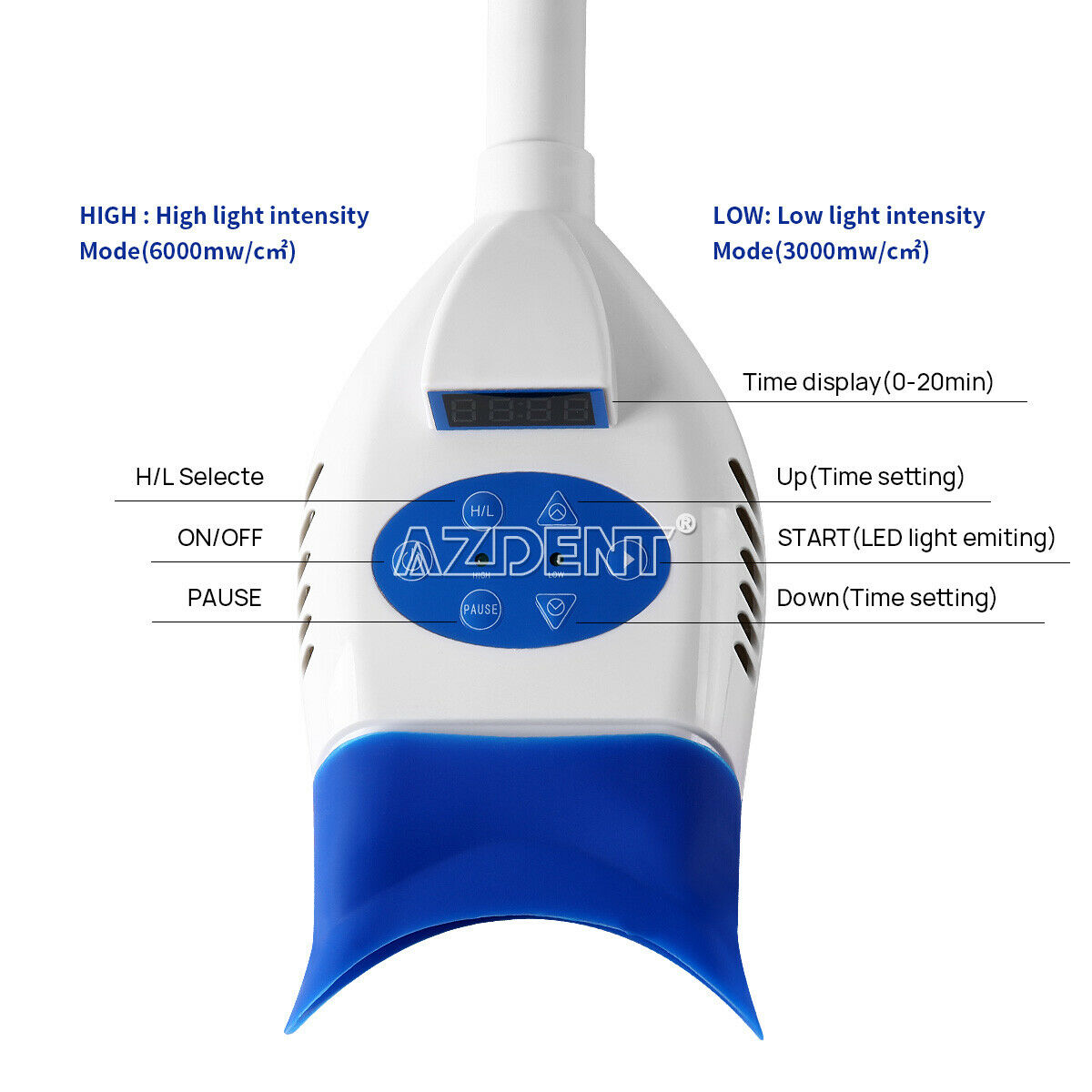 Portable Dental Teeth Cool LED Light Whitening Accelerator Lamp Bleaching Mobile