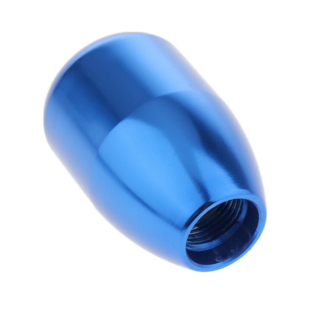 Car Aluminum Alloy 5 Speed Gear Stick Shift Knob Shifter Lever Blue&Red