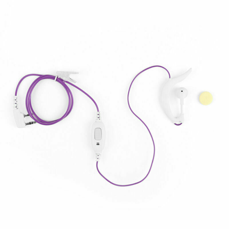 5x 2 Pin G-Shape Earpiece Earphone PTT For HYT Radio TC268 TC270 TC368 Pur  AT2